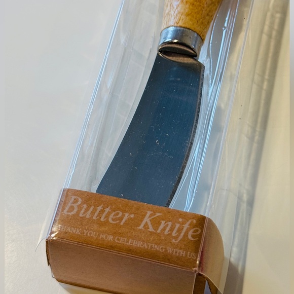 Mini Butter & Cheese Knife Wood Charcuterie Hostess Gift chef Kitchen NWOT - Picture 7 of 14